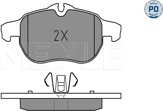 Meyle 025 234 0220/PD - Brake Pad Set, disc brake autospares.lv