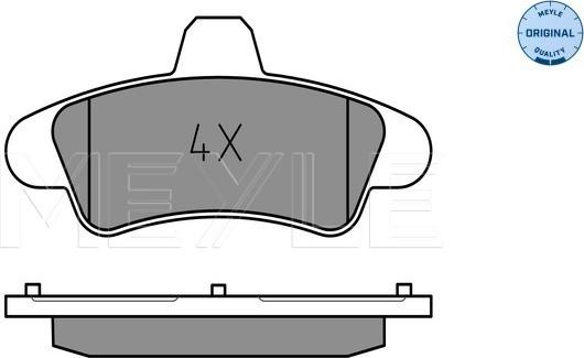 Meyle 025 234 1015/A - Brake Pad Set, disc brake autospares.lv