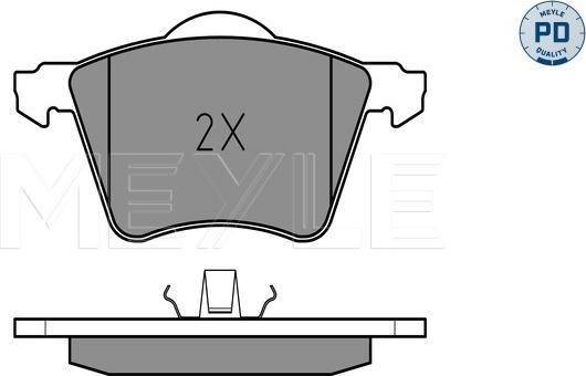 Meyle 025 234 1819/PD - Brake Pad Set, disc brake autospares.lv