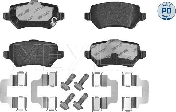 Meyle 025 234 1715/PD - Brake Pad Set, disc brake autospares.lv