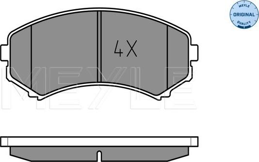 Meyle 025 234 8816/W - Brake Pad Set, disc brake autospares.lv