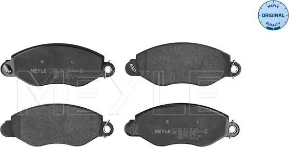 Meyle 025 234 3418/W - Brake Pad Set, disc brake autospares.lv