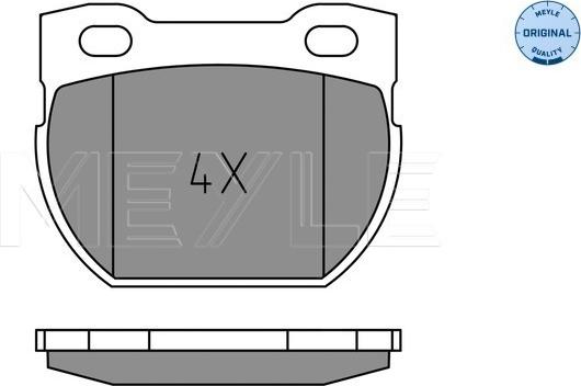 Meyle 025 234 7115 - Brake Pad Set, disc brake autospares.lv