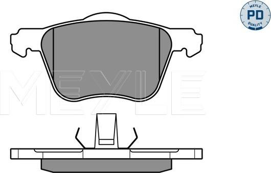 Meyle 025 235 9018/PD - Brake Pad Set, disc brake autospares.lv