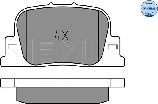 Meyle 025 235 9215 - Brake Pad Set, disc brake autospares.lv