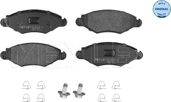 Meyle 025 235 9718 - Brake Pad Set, disc brake autospares.lv