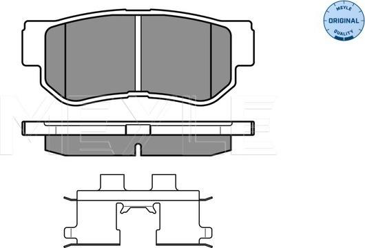 Meyle 025 235 4314/W - Brake Pad Set, disc brake autospares.lv