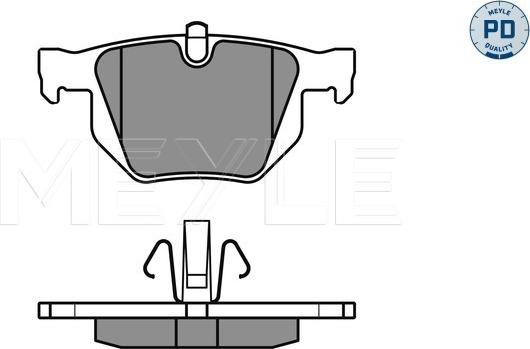 Meyle 025 235 5017/PD - Brake Pad Set, disc brake autospares.lv