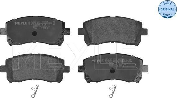Meyle 025 235 5817/W - Brake Pad Set, disc brake autospares.lv