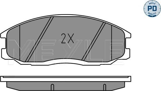 Meyle 025 235 6916/PD - Brake Pad Set, disc brake autospares.lv