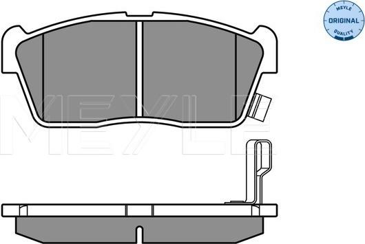 Meyle 025 235 0715 - Brake Pad Set, disc brake autospares.lv