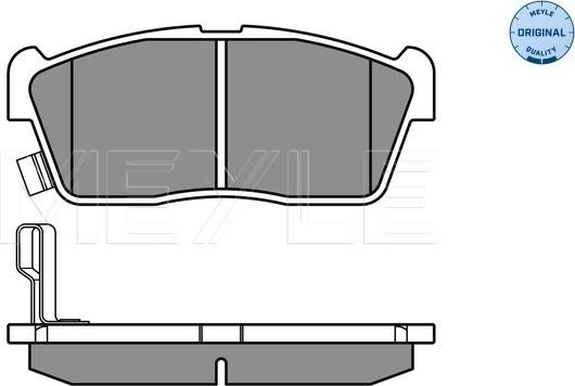 Meyle 025 235 0715 - Brake Pad Set, disc brake autospares.lv