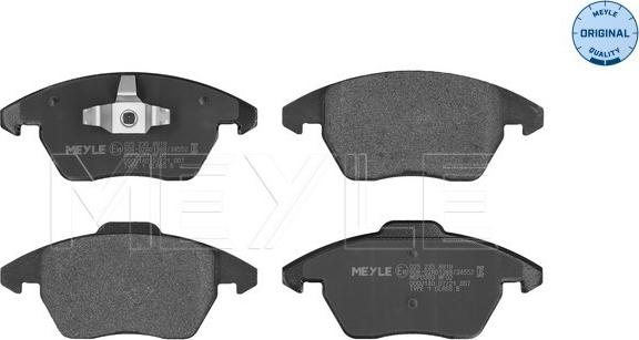 Meyle 025 235 8919 - Brake Pad Set, disc brake autospares.lv