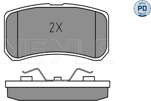 Meyle 025 235 8216/PD - Brake Pad Set, disc brake autospares.lv