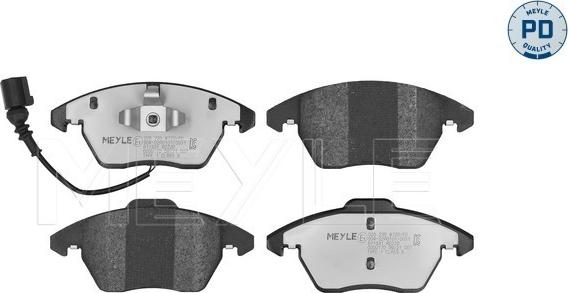 Meyle 025 235 8720/PD - Brake Pad Set, disc brake autospares.lv