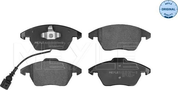 Meyle 025 235 8720/W - Brake Pad Set, disc brake autospares.lv