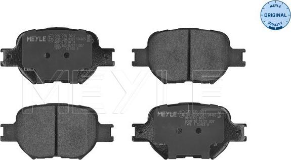 Meyle 025 235 2617 - Brake Pad Set, disc brake autospares.lv