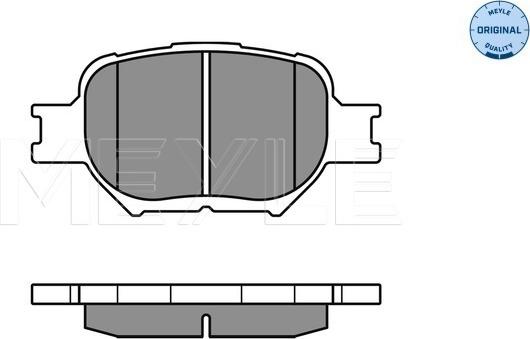 Meyle 025 235 2617 - Brake Pad Set, disc brake autospares.lv