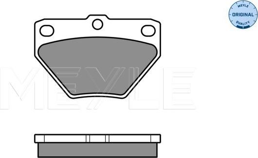 Meyle 025 235 2114/W - Brake Pad Set, disc brake autospares.lv