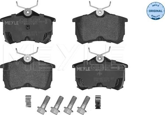 Meyle 025 235 2714/W - Brake Pad Set, disc brake autospares.lv