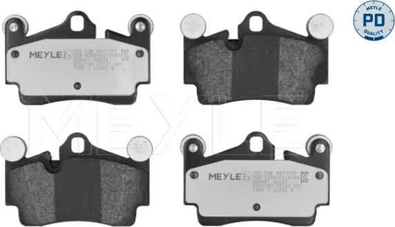 Meyle 025 236 9417/PD - Brake Pad Set, disc brake autospares.lv