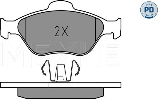 Meyle 025 236 0418/PD - Brake Pad Set, disc brake autospares.lv