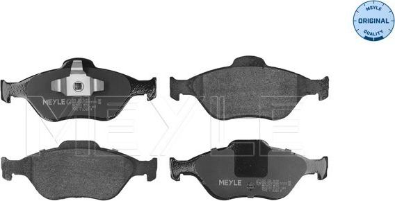 Meyle 025 236 0418 - Brake Pad Set, disc brake autospares.lv