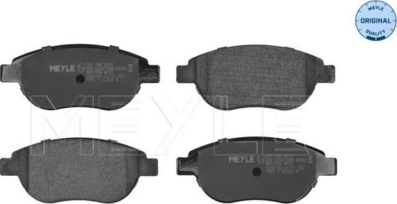 Meyle 025 236 0019 - Brake Pad Set, disc brake autospares.lv