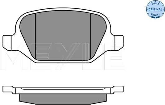 Meyle 025 236 0113 - Brake Pad Set, disc brake autospares.lv