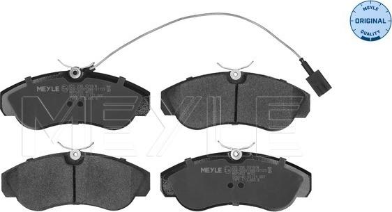 Meyle 025 236 0319/W - Brake Pad Set, disc brake autospares.lv