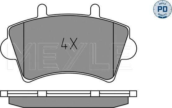 Meyle 025 236 1318/PD - Brake Pad Set, disc brake autospares.lv