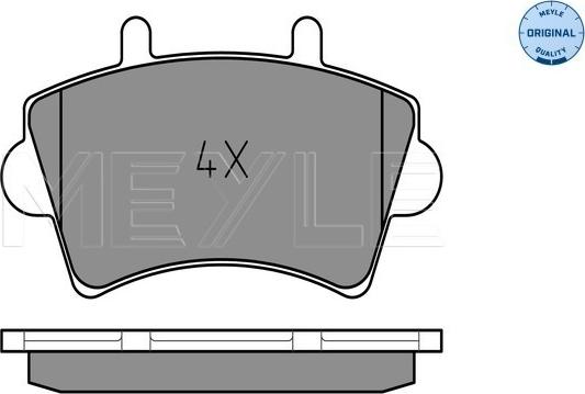 Meyle 025 236 1318 - Brake Pad Set, disc brake autospares.lv