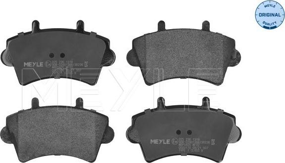 Meyle 025 236 1318 - Brake Pad Set, disc brake autospares.lv