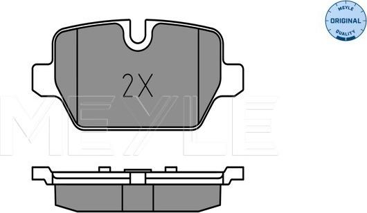 Meyle 025 236 2316 - Brake Pad Set, disc brake autospares.lv