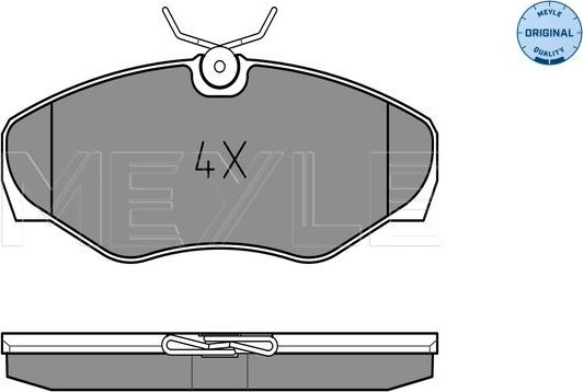 Meyle 025 230 9918 - Brake Pad Set, disc brake autospares.lv