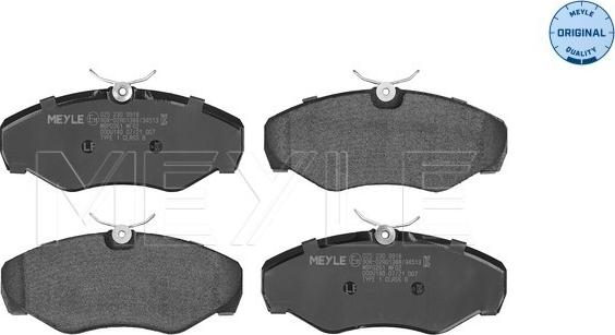 Meyle 025 230 9918 - Brake Pad Set, disc brake autospares.lv