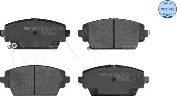 Meyle 025 230 9416/W - Brake Pad Set, disc brake autospares.lv