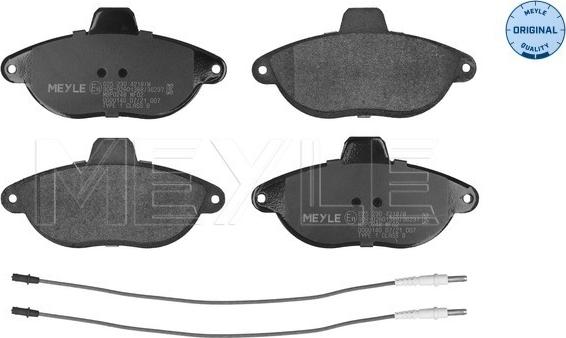 Meyle 025 230 4218/W - Brake Pad Set, disc brake autospares.lv
