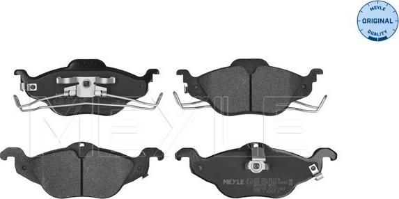 Meyle 025 230 6317/W - Brake Pad Set, disc brake autospares.lv