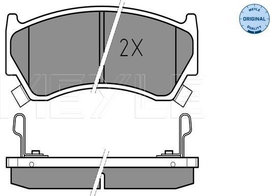 Meyle 025 230 0415/W - Brake Pad Set, disc brake autospares.lv