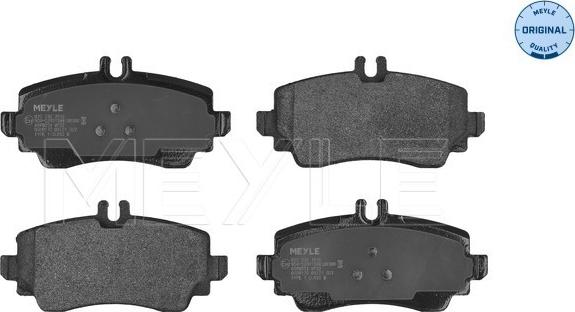 Meyle 025 230 7016 - Brake Pad Set, disc brake autospares.lv