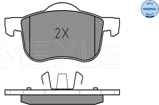 Meyle 025 230 7318 - Brake Pad Set, disc brake autospares.lv