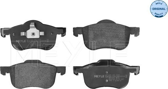 Meyle 025 230 7318 - Brake Pad Set, disc brake autospares.lv