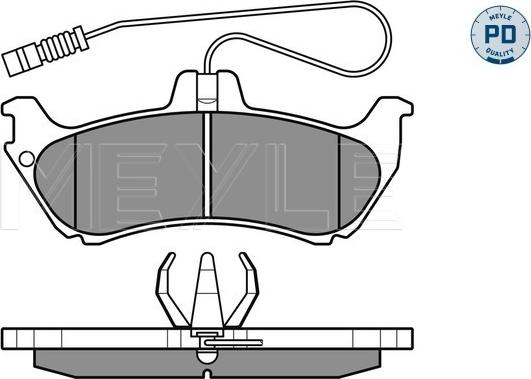 Meyle 025 231 9017/PD - Brake Pad Set, disc brake autospares.lv