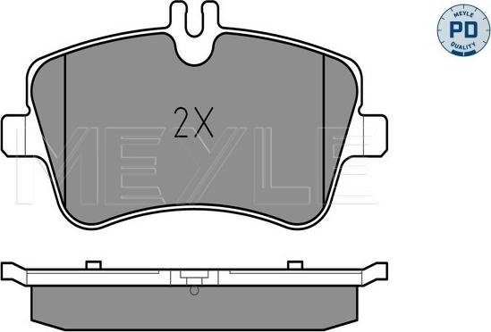 Meyle 025 231 4419/PD - Brake Pad Set, disc brake autospares.lv