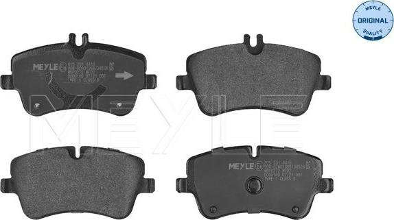 Meyle 025 231 4419 - Brake Pad Set, disc brake autospares.lv