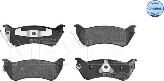 Meyle 025 231 8917/W - Brake Pad Set, disc brake autospares.lv