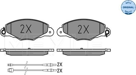 Meyle 025 231 3518/W - Brake Pad Set, disc brake autospares.lv