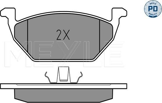 Meyle 025 231 3119/PD - Brake Pad Set, disc brake autospares.lv