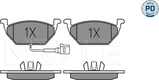 Meyle 025 231 3119/PD - Brake Pad Set, disc brake autospares.lv